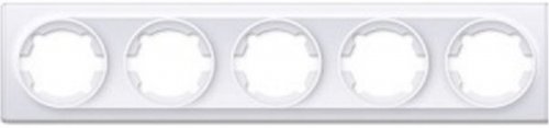 Рамка универсальная OneKeyElectro Florence 5-м. белый картинка